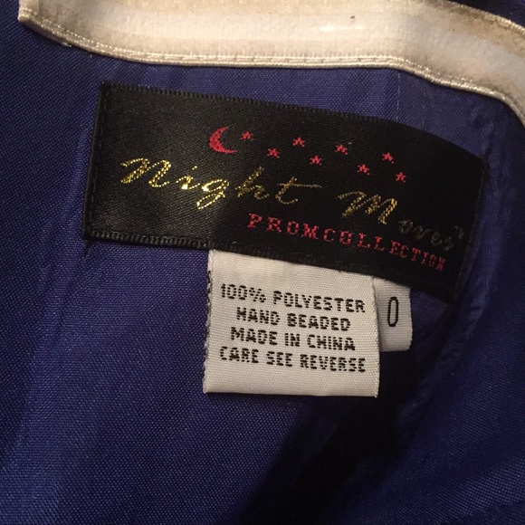 Night Moves royal blue prom dress - Picture 6 of 11